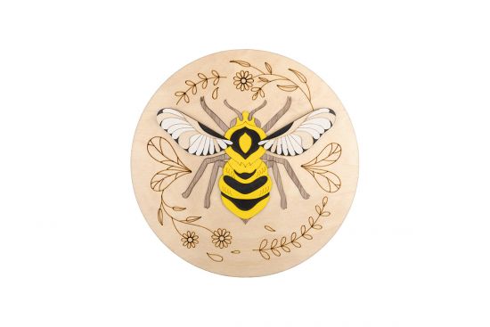 Bee Wooden Image